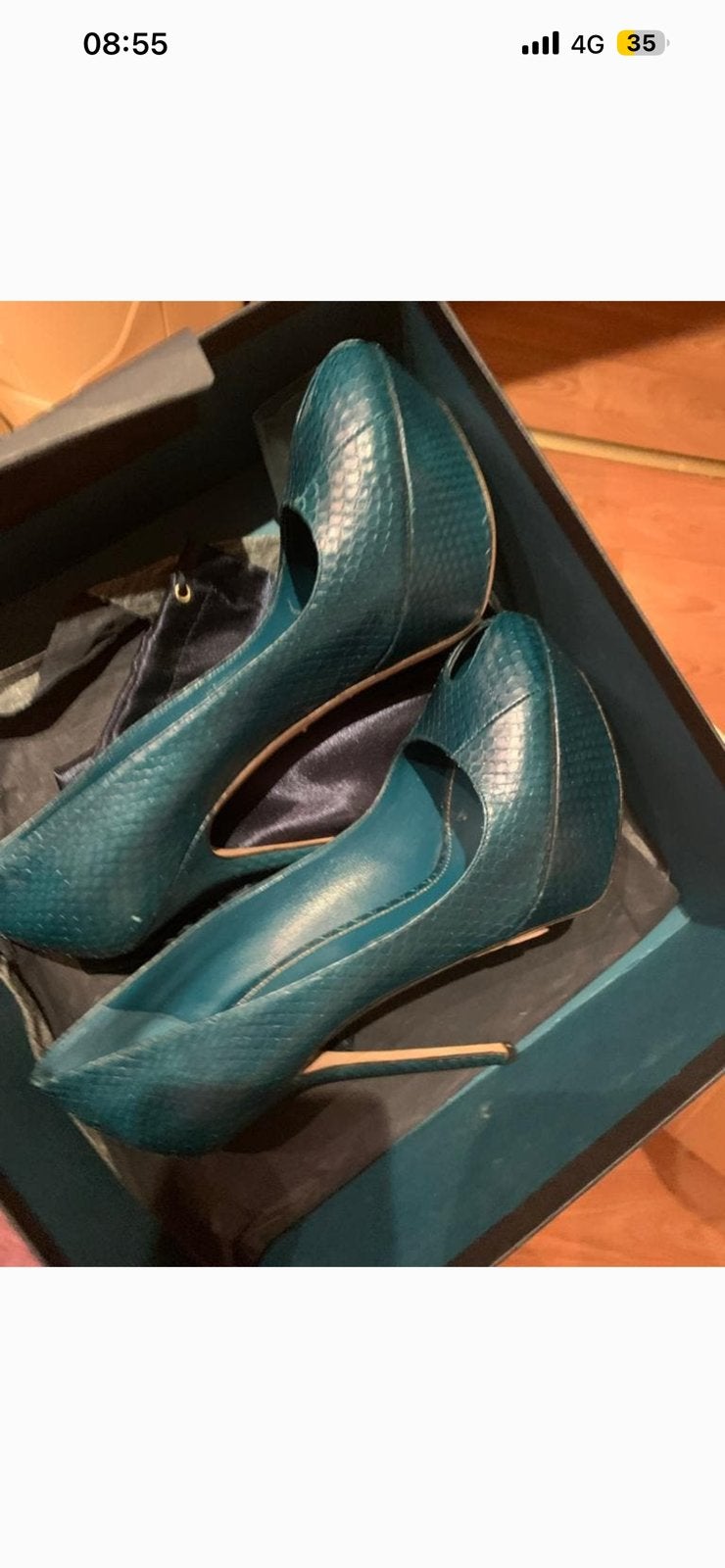 New- Sergio Rossi - Lux Pump in Petrol Green/ maat 40, Ophalen of Verzenden, Nieuw, Groen