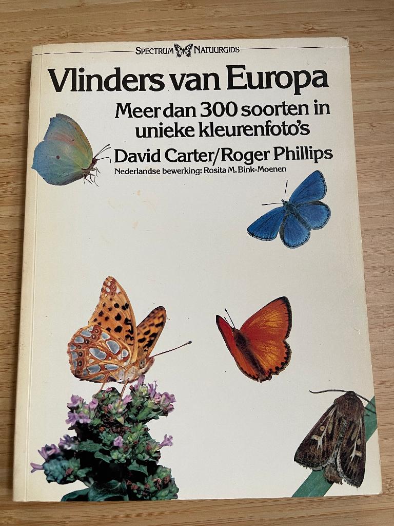 Vlinders van Europa David Carter Spectrum, Boeken, Dieren en Huisdieren, Ophalen of Verzenden, Gelezen, Overige diersoorten