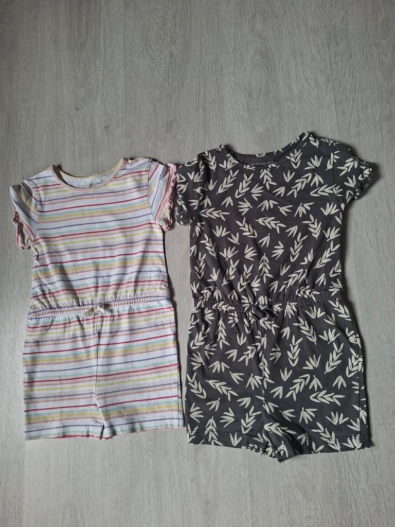 2 rompertjes met korte mouwen maat 92, Kinderen en Baby's, Babykleding | Overige, Ophalen of Verzenden, Zo goed als nieuw, Primark