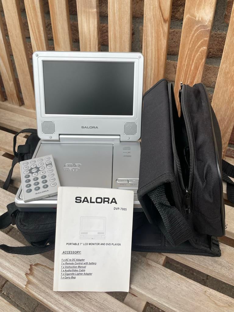 Draagbare DVD-speler Salora DVP-7005 en Denver, Gebruikt, Draagbaar, Ophalen, Overige merken