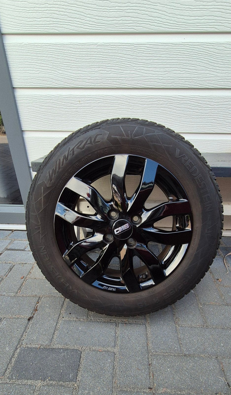 Vredestein Wintrac winterbanden met velgen 185/65 R15, Gebruikt, 15 inch, Verzenden, Banden en Velgen