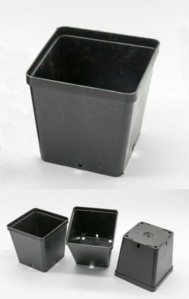 10x Stabiele en duurzame vierkante bloempotten 14x14x14cm, Vierkant, Nieuw, Ophalen of Verzenden, Balkon