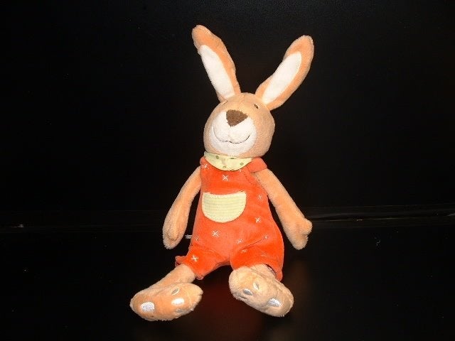 EGMONT TOYS KONIJN VELOURS GEEL MET WIT SNUITJE EN, Ophalen of Verzenden, Nieuw, Overige typen
