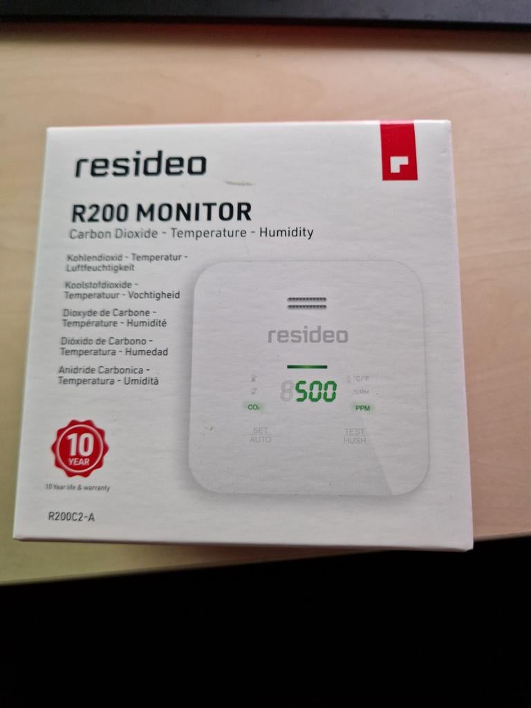 Resideo R200 Monitor Koolstofdioxide Meter, Ophalen of Verzenden