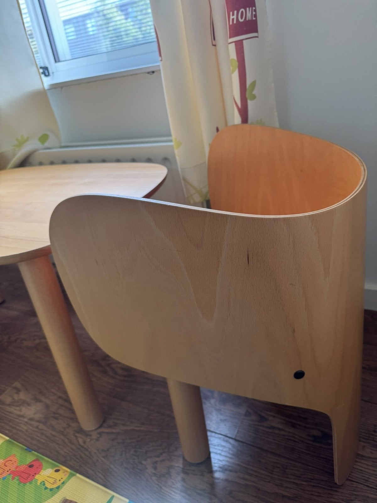 Houten kinderstoel en tafel set, Ophalen, Gebruikt, Tafel(s) en Stoel(en)