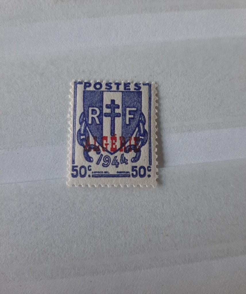 Algerije 1944, Franse overprint, Ophalen of Verzenden, Overige landen, Gestempeld