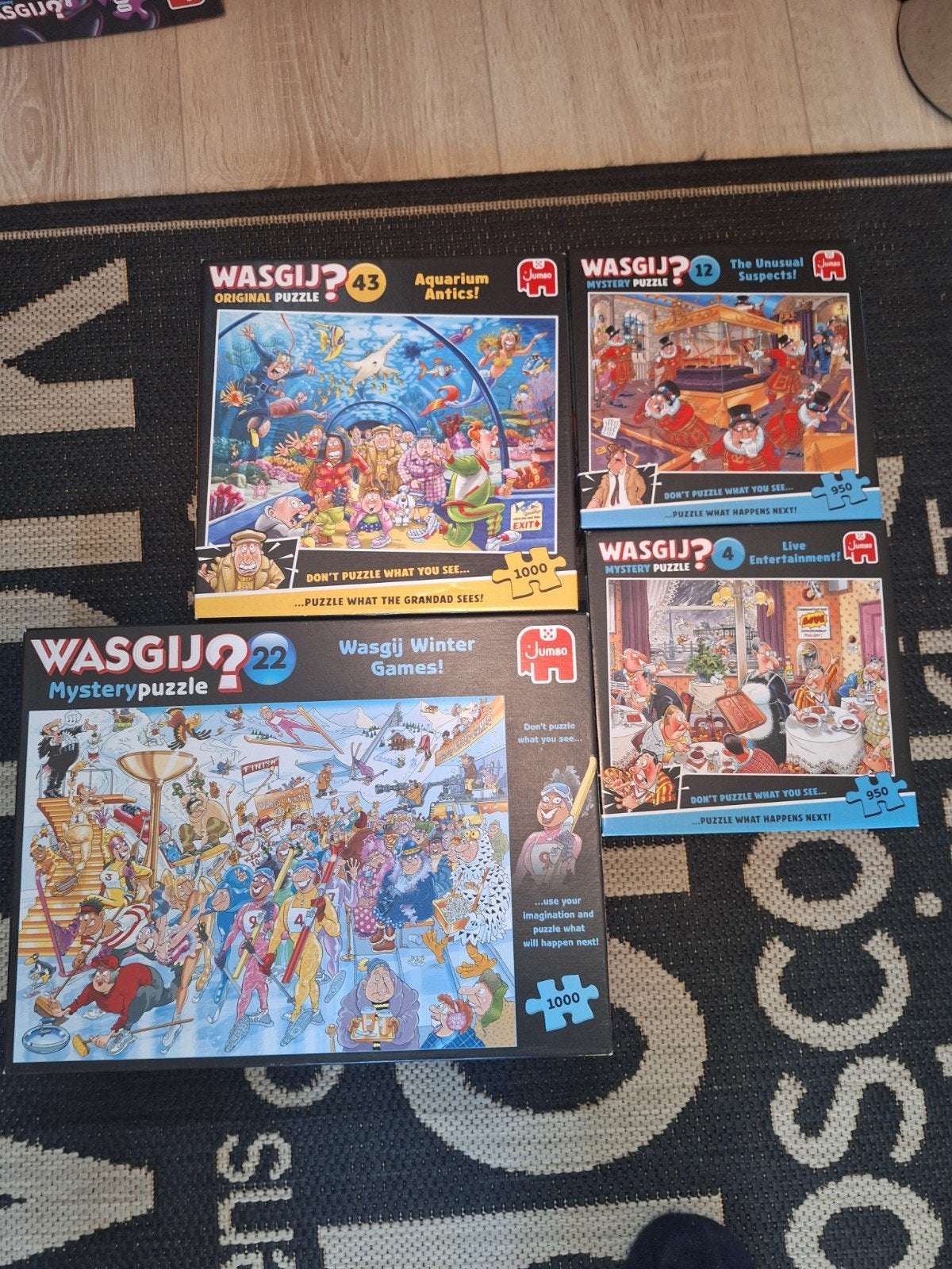 Diverse WasGij puzzels, Ophalen of Verzenden, 500 t/m 1500 stukjes, Gebruikt, Legpuzzel
