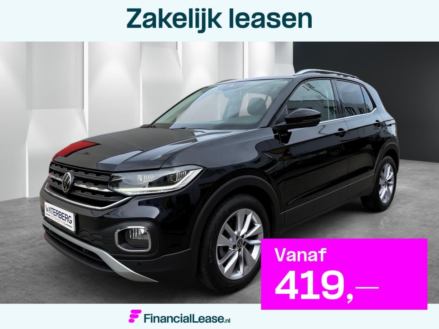 Volkswagen T-Cross 1.0 TSI Style Carat*Carplay*LED*DSG*CAM*K, T-Cross, Gebruikt, Zwart, Bedrijf