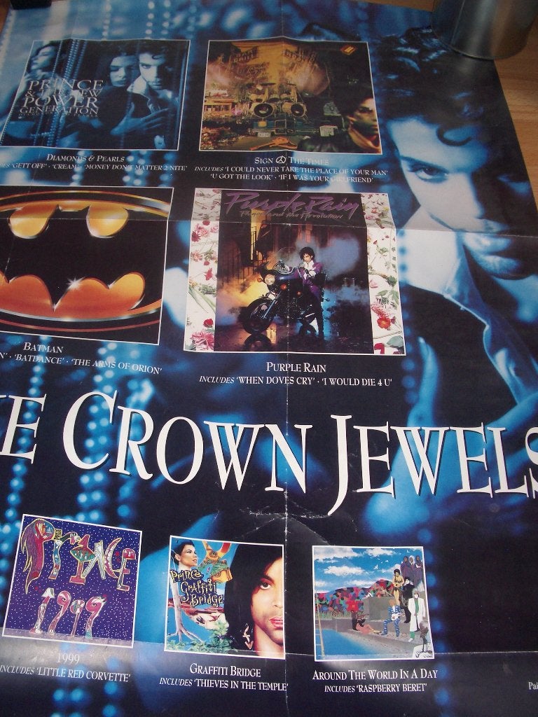 Prince poster the crown jewels, Verzamelen, Deurposter of groter, Ophalen of Verzenden, Muziek, Rechthoekig Staand