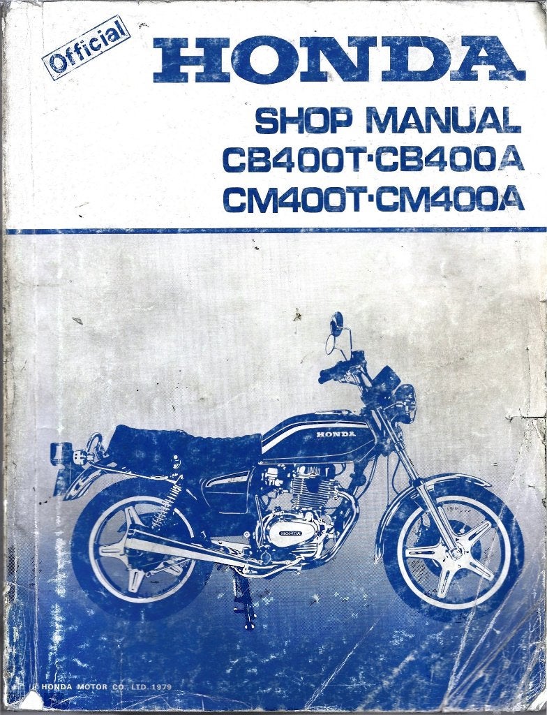 Honda CB400 T CB400 A CM400 T CM400 A shop manual (7483z), Verzenden, Honda