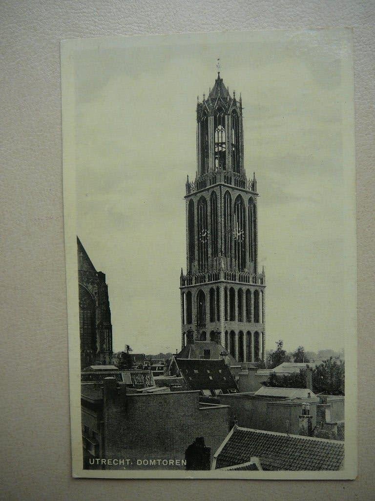 Utrecht. Domtoren, Ophalen of Verzenden, 1920 tot 1940, Gelopen, Utrecht