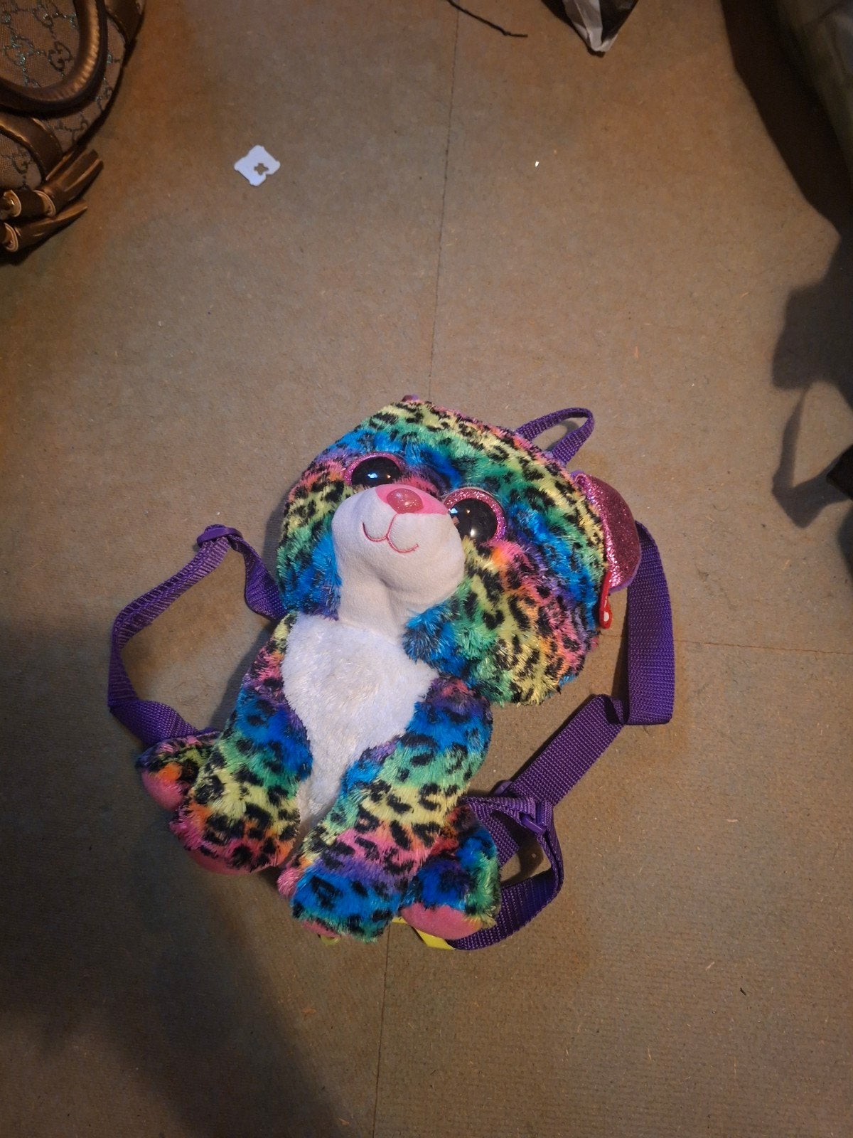 Ty Beanie Boo Rugzak Leopard Kleurrijk, Ophalen of Verzenden, Gebruikt, Ty Beanie Boo