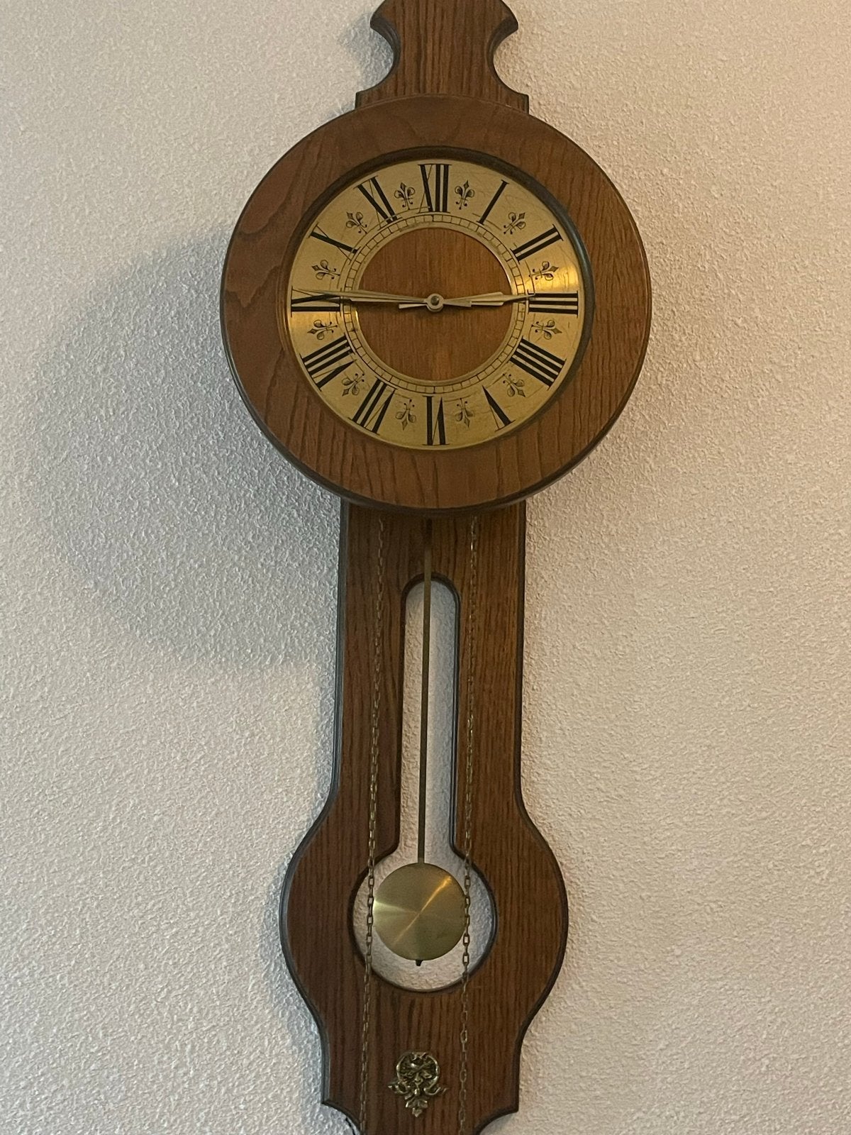 Vintage retro wandklok jaren 60, Antiek en Kunst, Antiek | Klokken, Ophalen of Verzenden