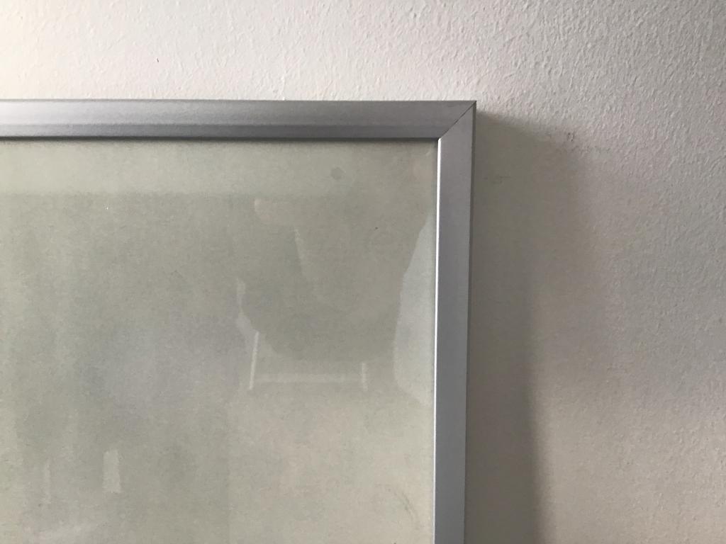 aluminium wissellijst 70x50cm kunststof voorzetplaat, Ophalen, 50 tot 75 cm, Metaal of Aluminium, Zo goed als nieuw