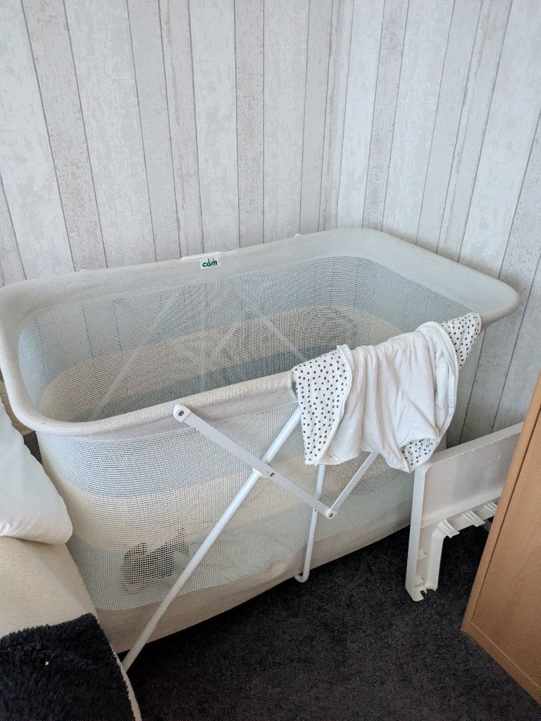 CAM babywieg/co-sleeper met gaaswanden en inklapbaar frame, Ophalen, Gebruikt, Minder dan 140 cm, Minder dan 70 cm