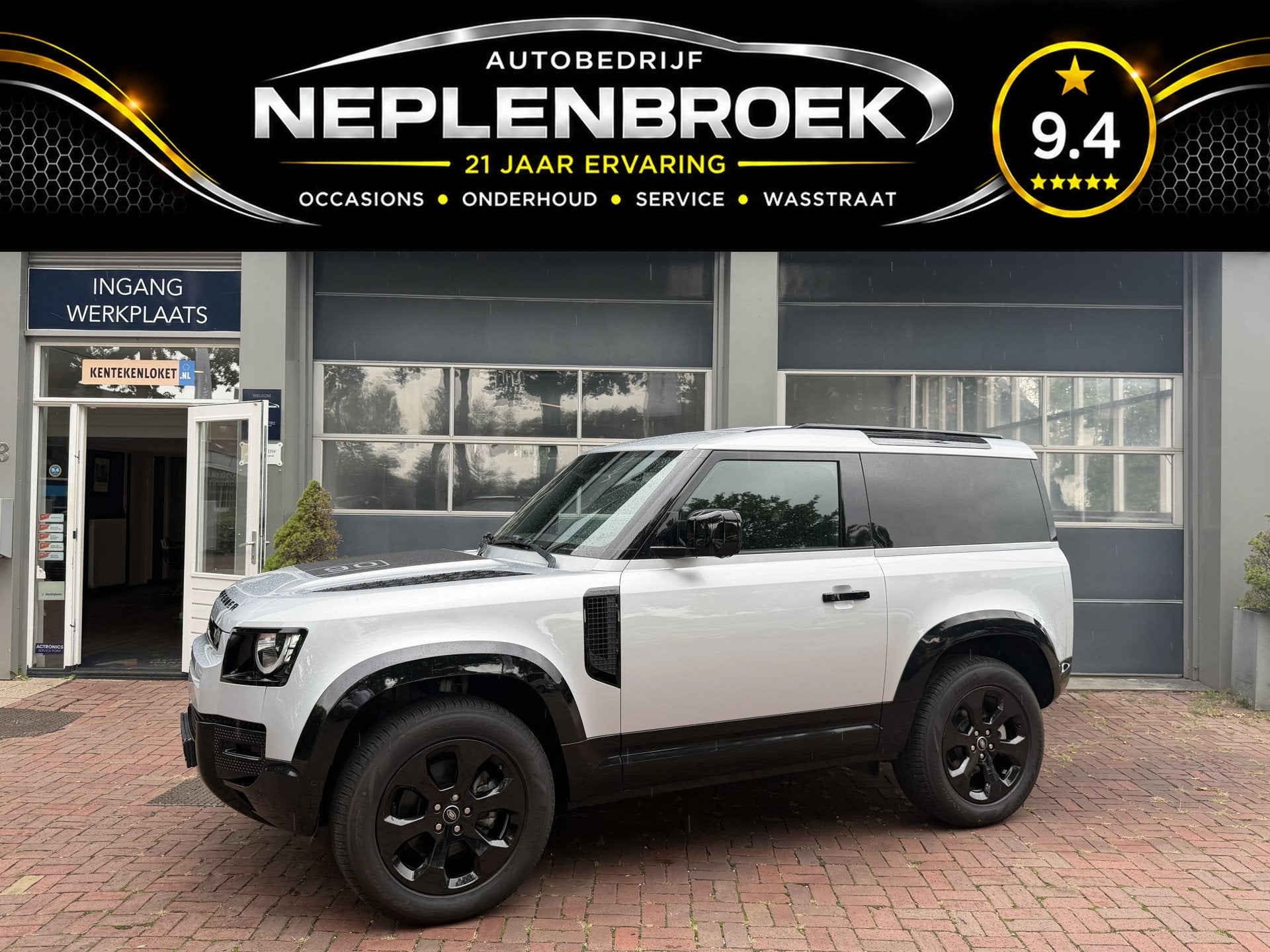 Land Rover Defender 3.0 D200 90 MHEV S Grijskenteken uit 202, Auto's, Automaat, Dealer onderhouden, Stof, 2996 cc