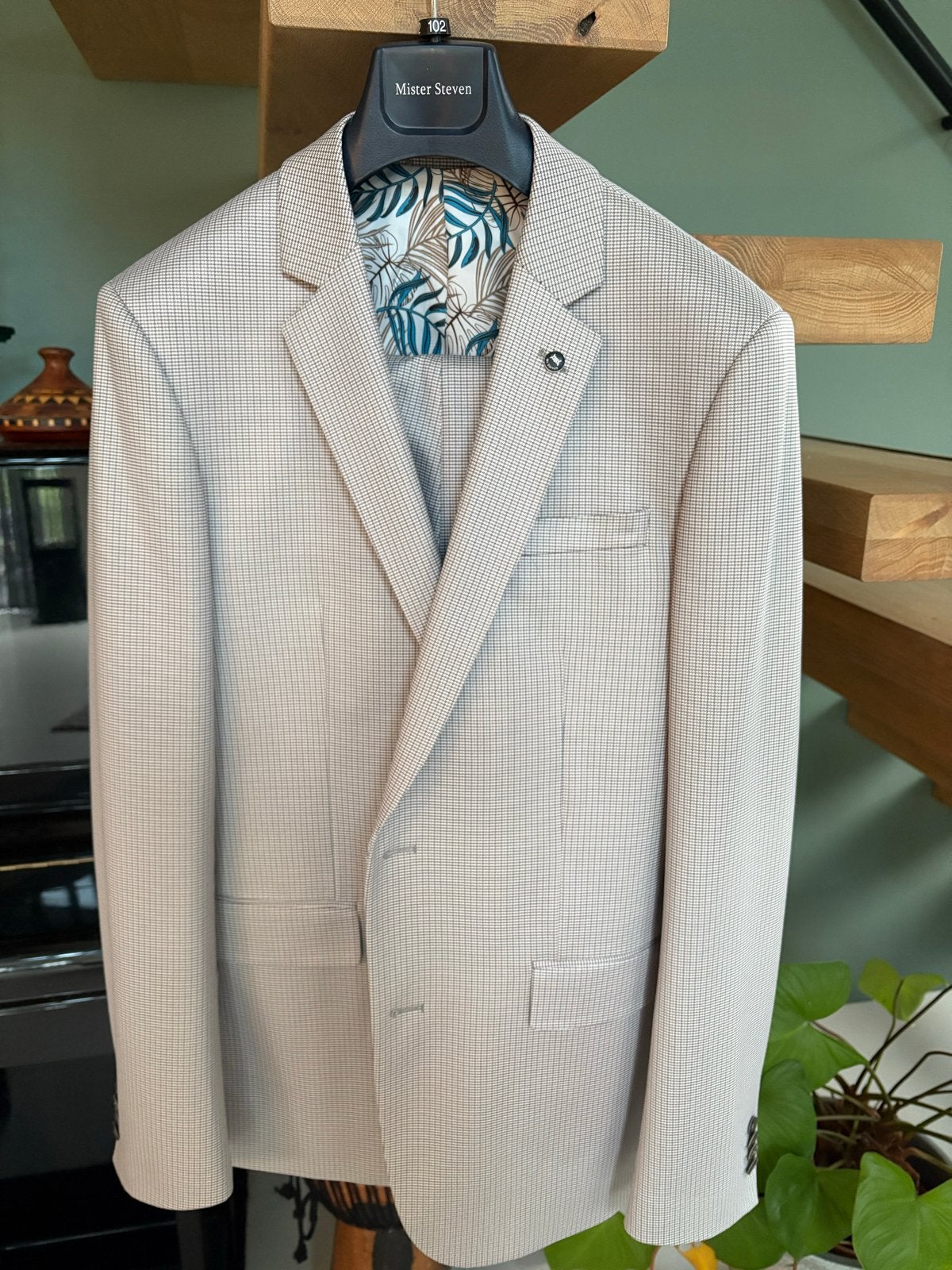 Mister Steven kostuum maat 102 / 52 / L, Kleding | Heren, Ophalen, Nieuw, Maat 52/54 (L), Beige