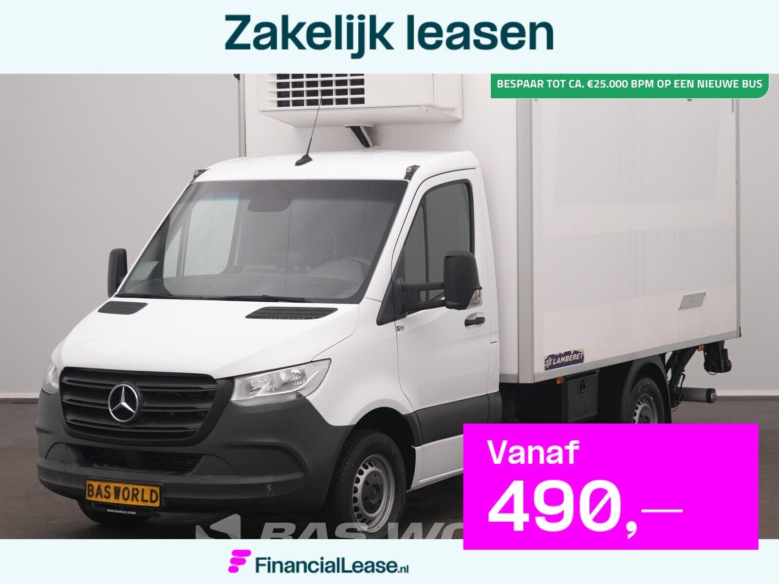 Mercedes Sprinter 316 CDI Automaat Koel/Vrieswagen Laadklep, Automaat, Stof, Gebruikt, Euro 6