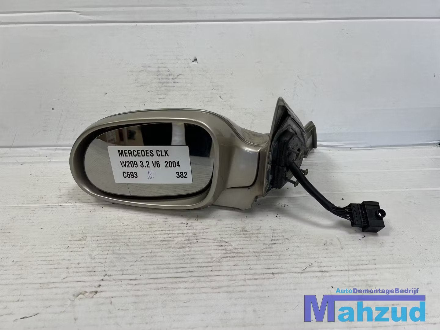 MERCEDES CLK W209 COUPE Beige C693 links spiegel 2003-2010, Auto-onderdelen, Gebruikt, Mercedes-Benz AG, Mercedes-Benz, Ophalen of Verzenden