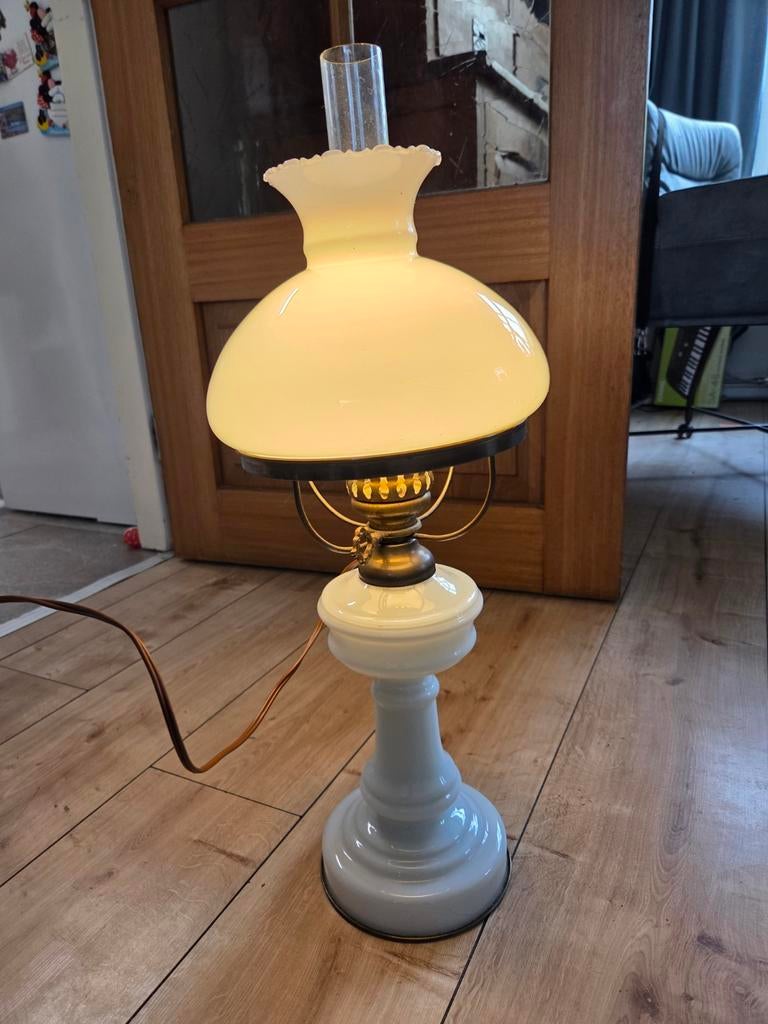 Oude lamp, Ophalen, Gebruikt, Glas, 50 tot 75 cm