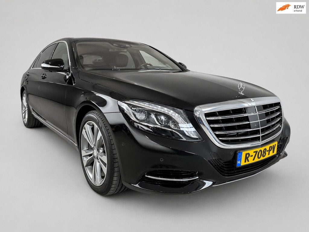 Mercedes-Benz S-klasse 500 4Matic Lang - Burmester - Panodak, Gebruikt, Zwart, Vierwielaandrijving, Sedan