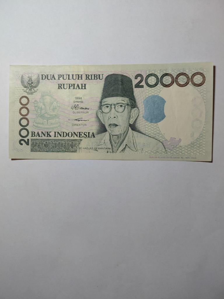 Indonesië 20 000 rupiah 1998, Ophalen of Verzenden, Zuidoost-Azië