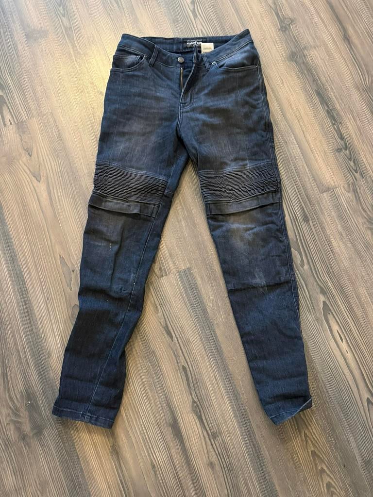 Pando Moto dames motorbroek blauw spijker jeans maat 26/32, Motoren, Ophalen of Verzenden, Tweedehands, Dames, Broek | textiel