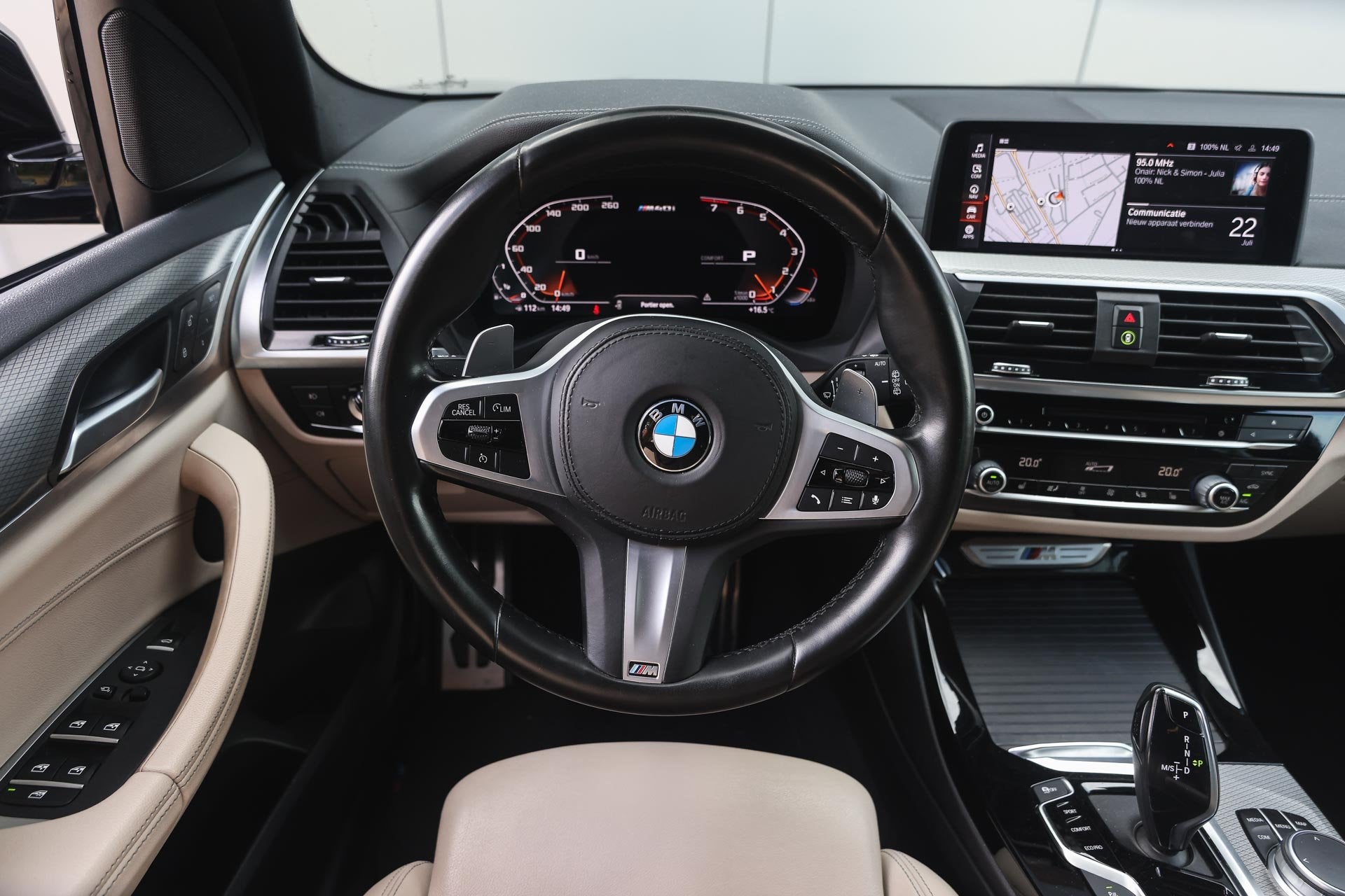 BMW X3 M40i xDrive Automaat / Sportstoelen / Head-Up / Achte, Auto's, 12 maanden, Gebruikt, 1820 kg, Leder