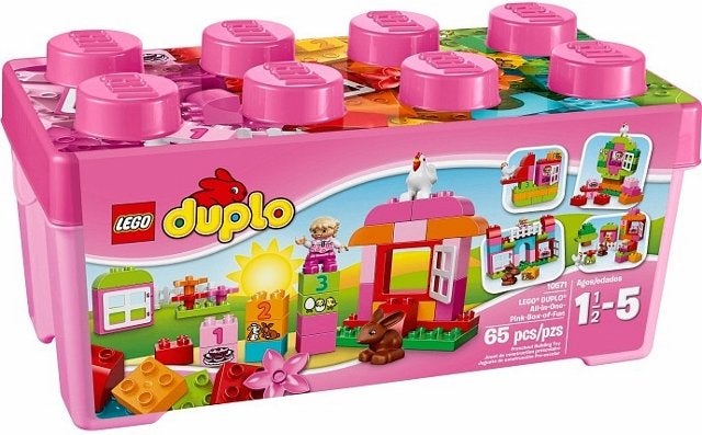 Lego Duplo 10571 All-in-One-Pink-Box-of-Fun, Overige thema's, Nieuw, Ophalen of Verzenden, Duplo