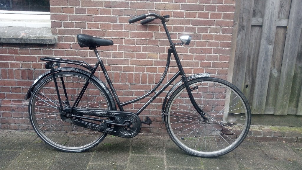 Simpele maar goede opoefiets - 56 cm, Fietsen en Brommers, 56 cm of meer, Ophalen, Gebruikt, Terugtraprem