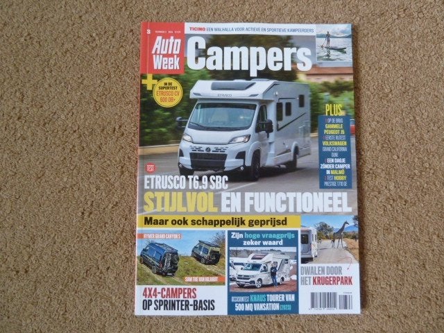 AutoWeek Campers nummer 3 2026, Ophalen of Verzenden, Zo goed als nieuw, Sport en Vrije tijd