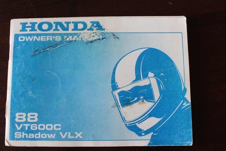 Honda VT600C 1988 Shadow VLX motorcycle owner's manual VT600, Ophalen of Verzenden, Honda