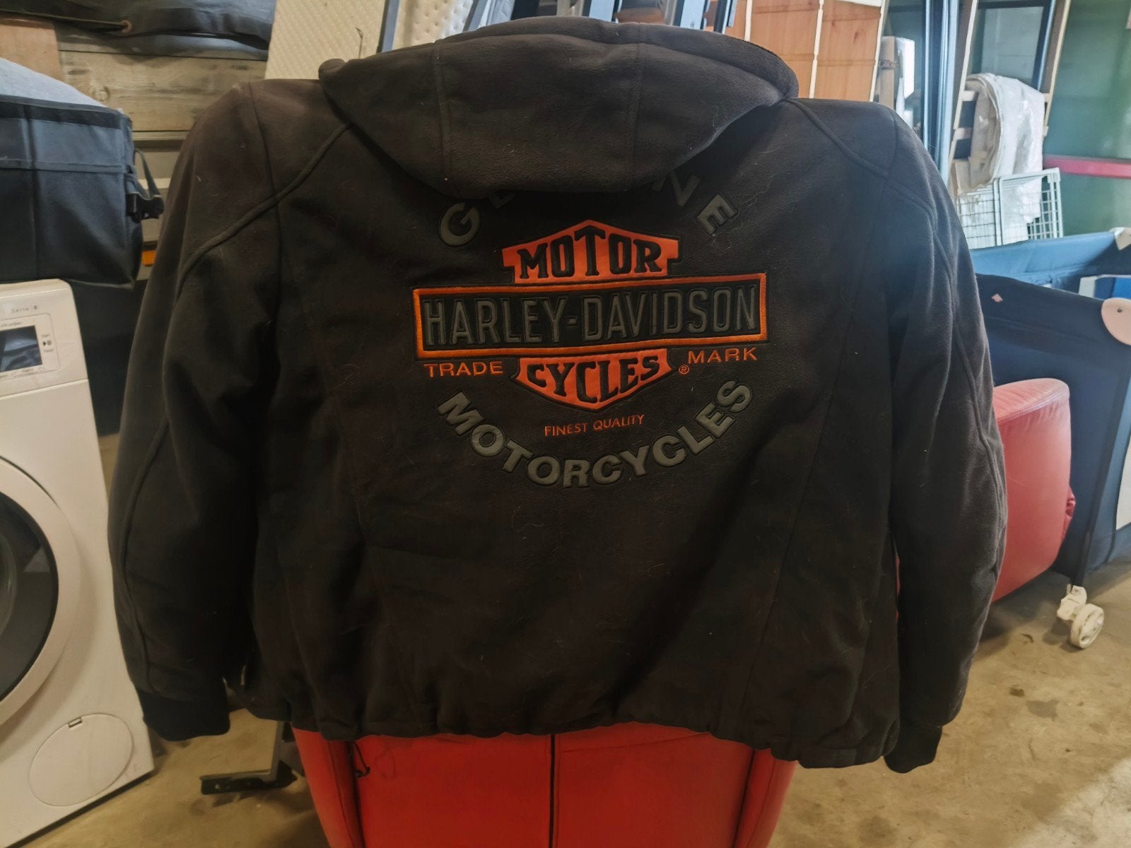 Harley-Davidson Hoodie Motorjas - Zwart, Maat L, Motoren, Harley-Davidson, Jas | textiel, Heren, Ophalen of Verzenden