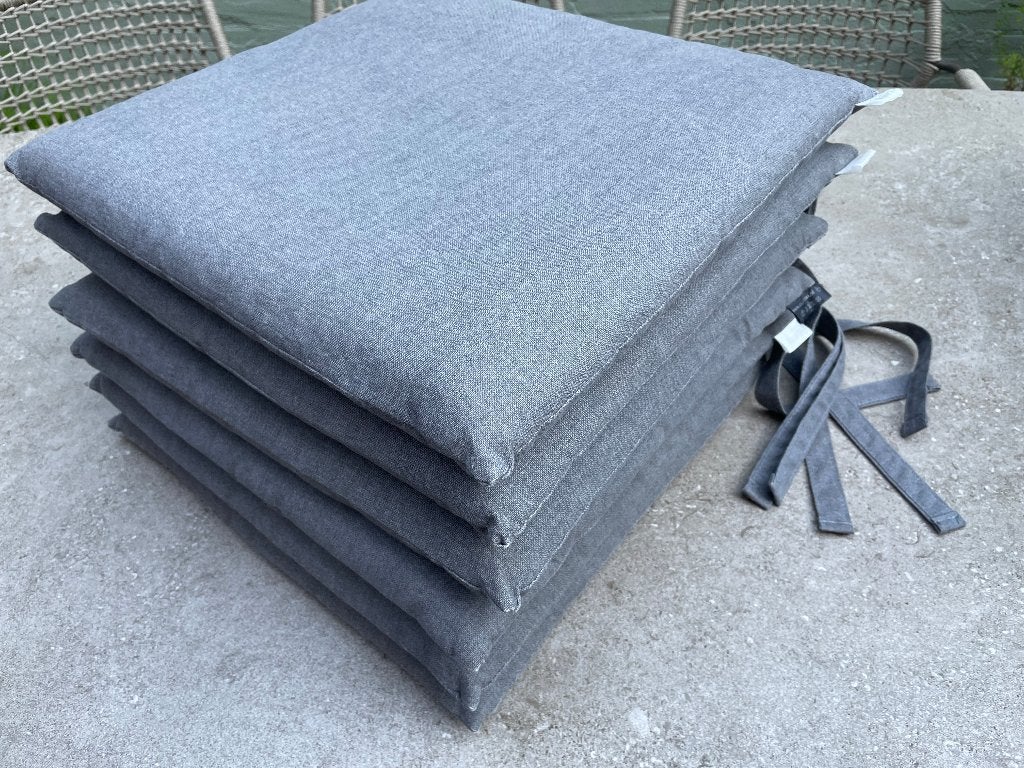 Zitkussens 6x en zitkussen voor bankje 1x, linnenlook, igst, Ophalen