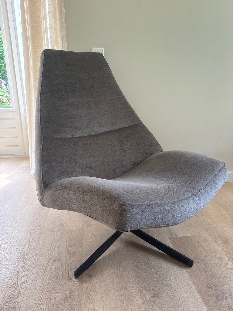 Mooie fauteuil, Ophalen, 75 tot 100 cm, Zo goed als nieuw, Stof