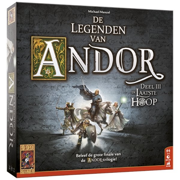 De Legenden van Andor De laatste Hoop 999 Games Bordspel, 999 Games, Nieuw, Ophalen of Verzenden, Vijf spelers of meer