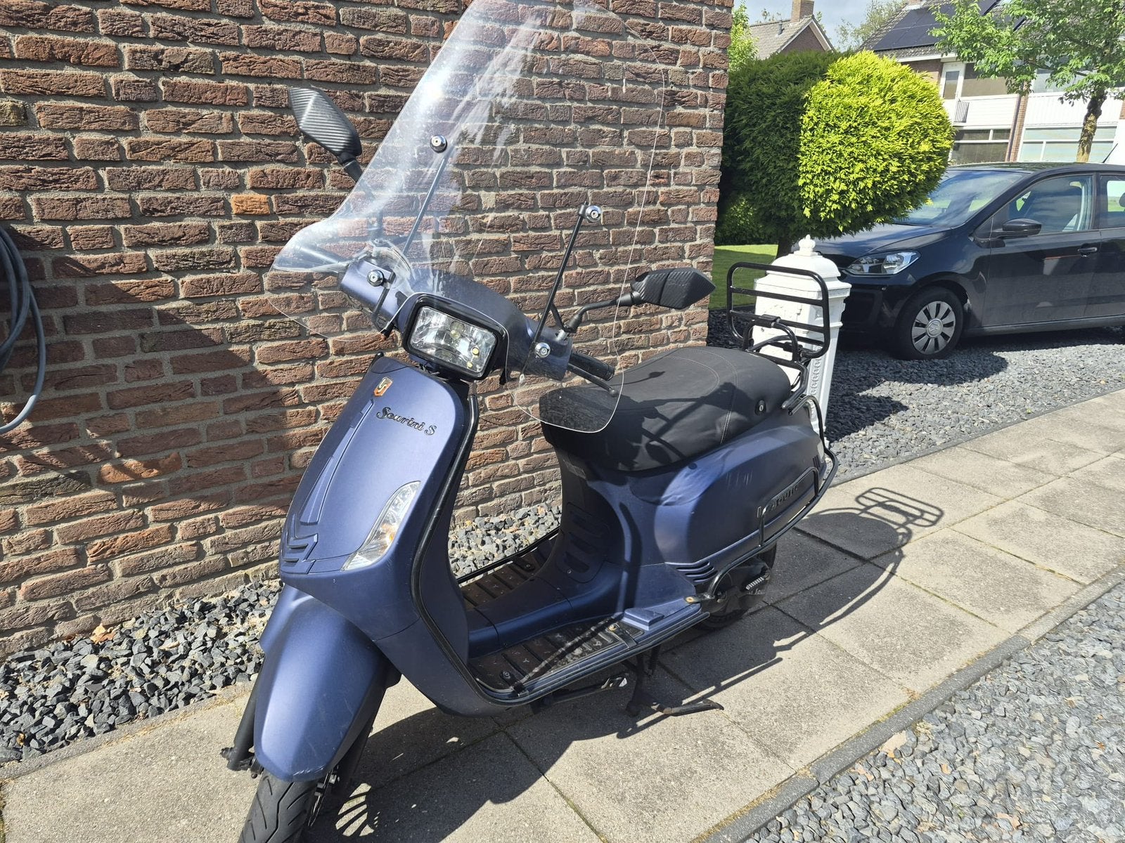 Blauwe La Souris scooter geel kenteken, Fietsen en Brommers, Snorfietsen en Snorscooters, Gebruikt, Benzine, Ophalen, Overige merken