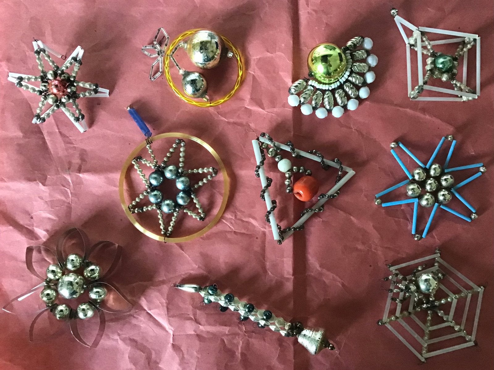 Oude vintage Kerstversiering, Antiek en Kunst, Ophalen of Verzenden