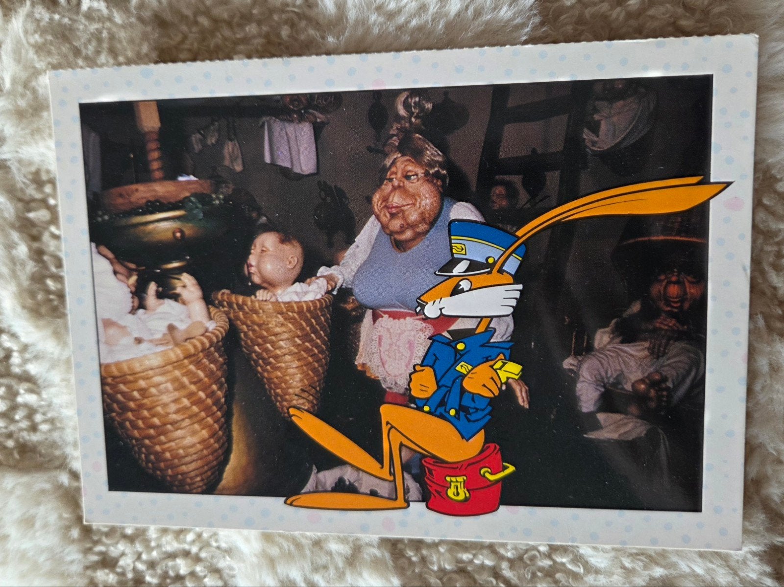Efteling Ansichtkaart - Railrunner met Vrouw Holle, Verzenden, 1980 tot heden, Ongelopen, Overige thema's