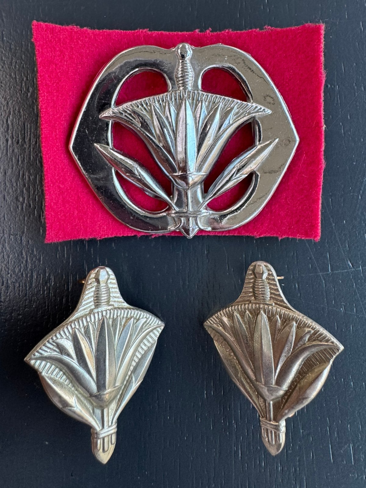 KL set emblemen Militaire Administratie, Ophalen of Verzenden, Landmacht, Nederland, Embleem of Badge
