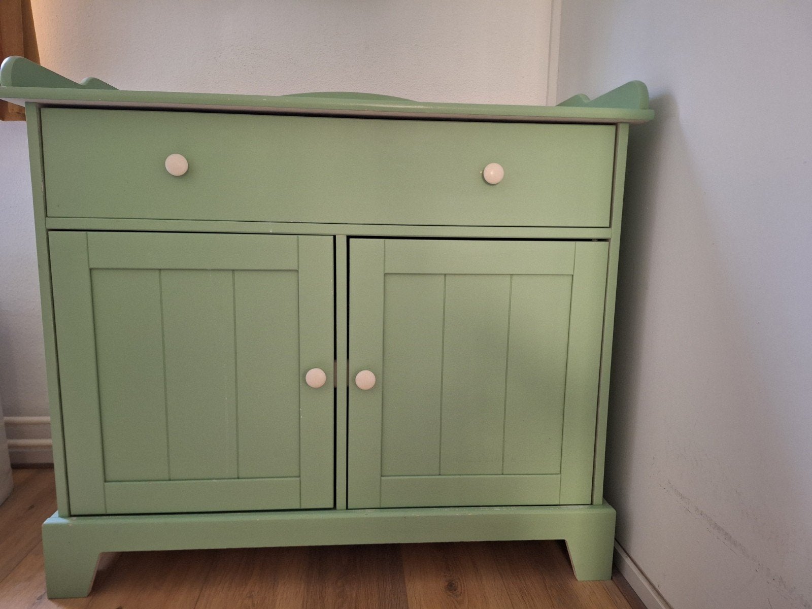 Commode licht groen, Kinderen en Baby's, Kinderkamer | Commodes en Kasten, Ophalen, Gebruikt, 50 tot 70 cm, 100 cm of meer