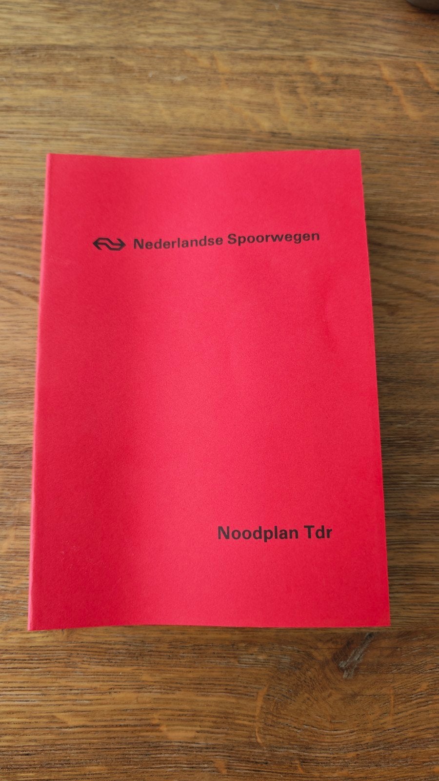 Noodplan Tijdstafel Treindienst NS, Verzamelen, Spoorwegen en Tramwegen, Ophalen of Verzenden, Nieuw, Trein, Boek of Tijdschrift