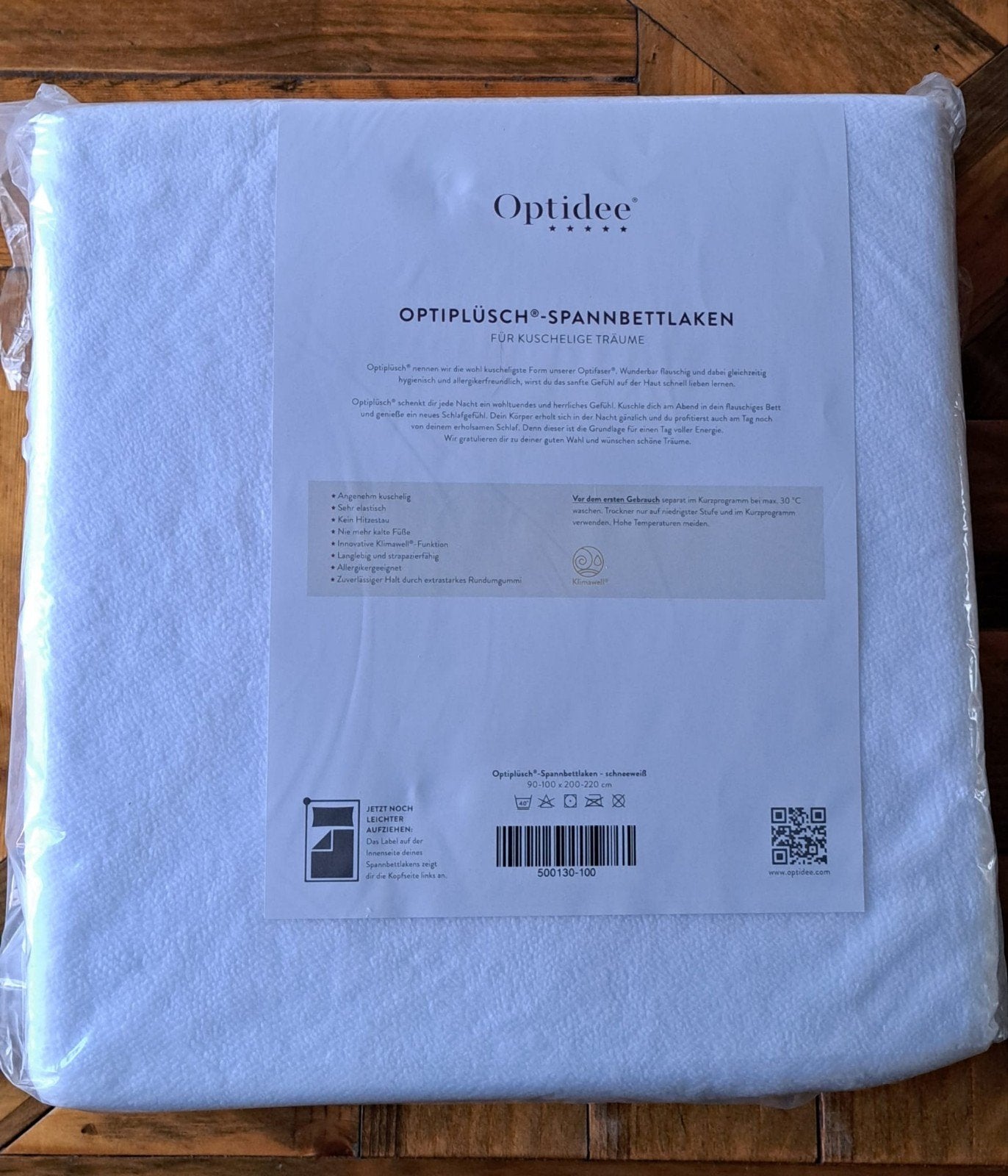 optidee opti-plusch hoeslaken 90 x 200cm, Eenpersoons, Nieuw, Ophalen of Verzenden, Overige merken
