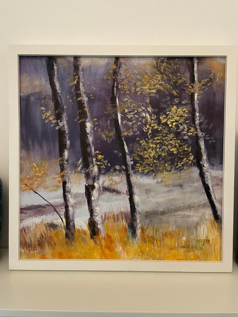 Ageeth Boermans NL | Berkenbos | olieverf op doek | 2013, Ophalen
