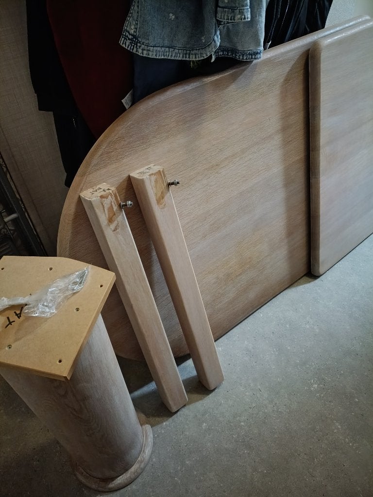 eiken eetkamertafel, Huis en Inrichting, Tafels | Eettafels, Ophalen, Gebruikt, Eikenhout, 50 tot 100 cm