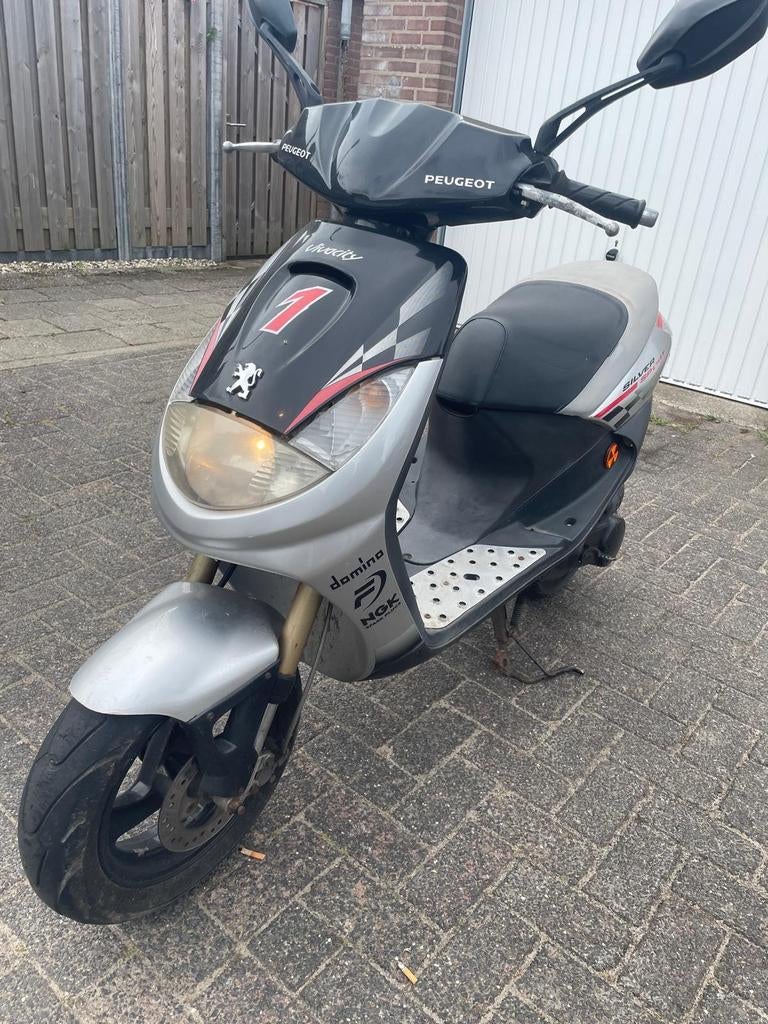 Peugeot Vivacity Silver Sport 2005 - blauwe plaat, Fietsen en Brommers, Scooters | Peugeot, Ophalen, Tweetakt, Vivacity