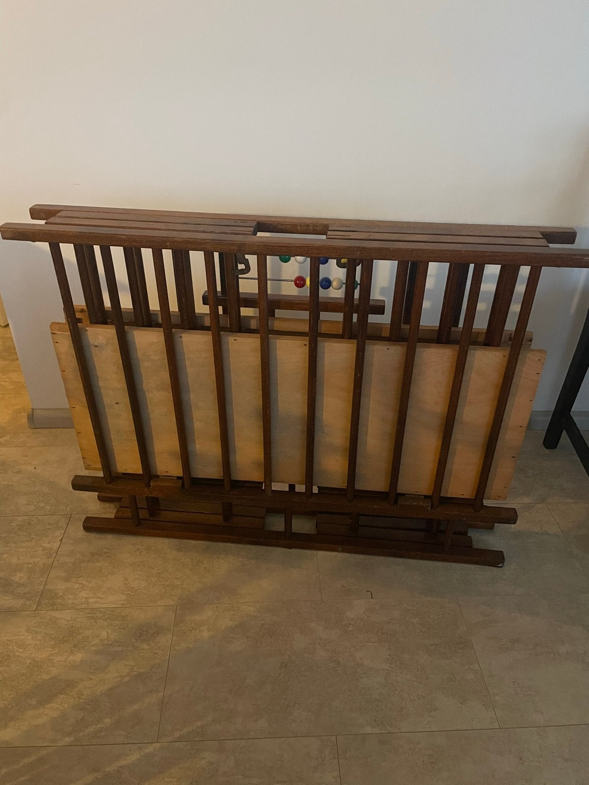 Inklapbare houten box - Handig en ruimtebesparend, Kinderen en Baby's, Boxen, Ophalen of Verzenden, Gebruikt, Rechthoekig