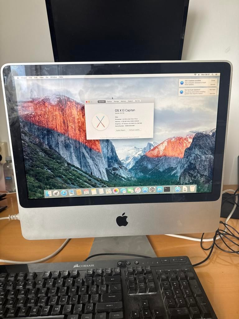 Apple iMac (2007) - 2.4 GHz Intel Core 2 Duo, 4GB RAM, Computers en Software, Apple Desktops, Gebruikt, iMac, HDD, 2 tot 3 Ghz