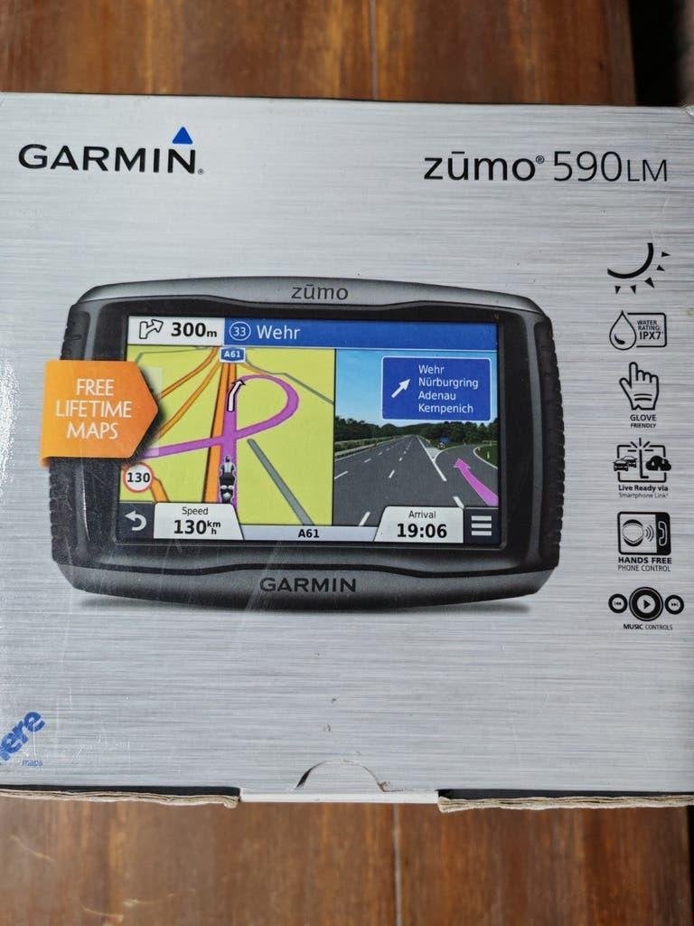 Garmin Zumo 590LM met Ram-Mounts en nieuwe Accu, Motoren, Ophalen of Verzenden, Zo goed als nieuw