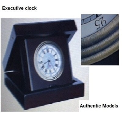 Klok Executive Clock by Authentic Models, Huis en Inrichting, Verzenden, Nieuw, Tafelklok